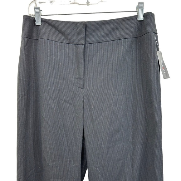 Style & Co. Black Mini Pinstripe Wide Leg Trousers, NWT, size 8 - Picture 6 of 8